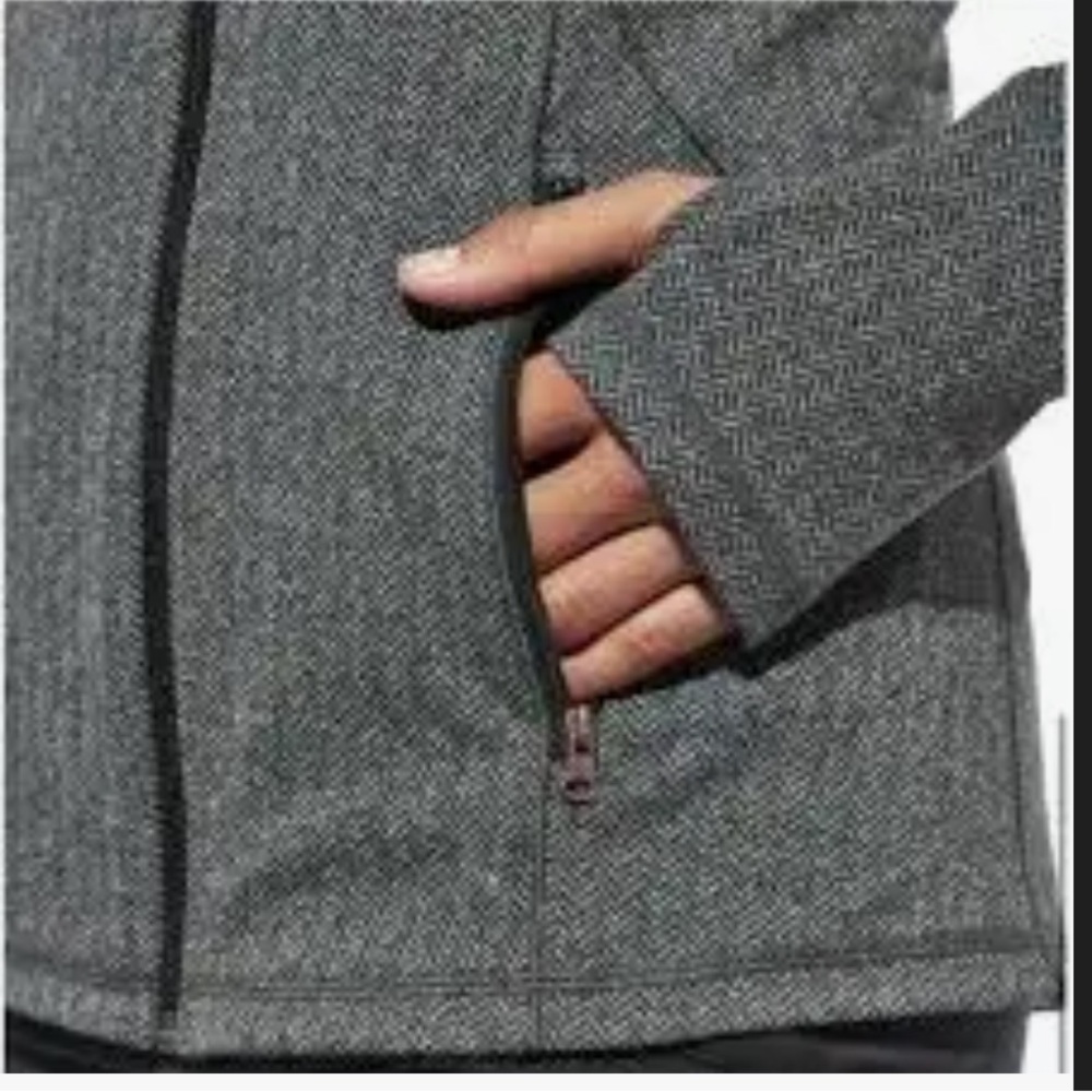 CALIA herringbone jacket Rose Gold zippers